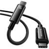 Дата кабель USB-C to USB-C 1.0m 240W Black Baseus (CAWJ040001) изображение 2
