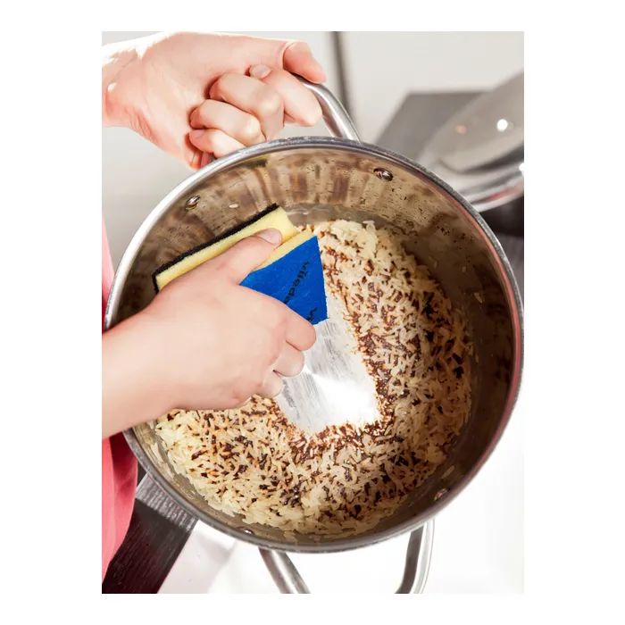 Губки кухонні Vileda Glitzi Plus Для сильно забрудненого посуду 3 шт. (4003790001444) зображення 3