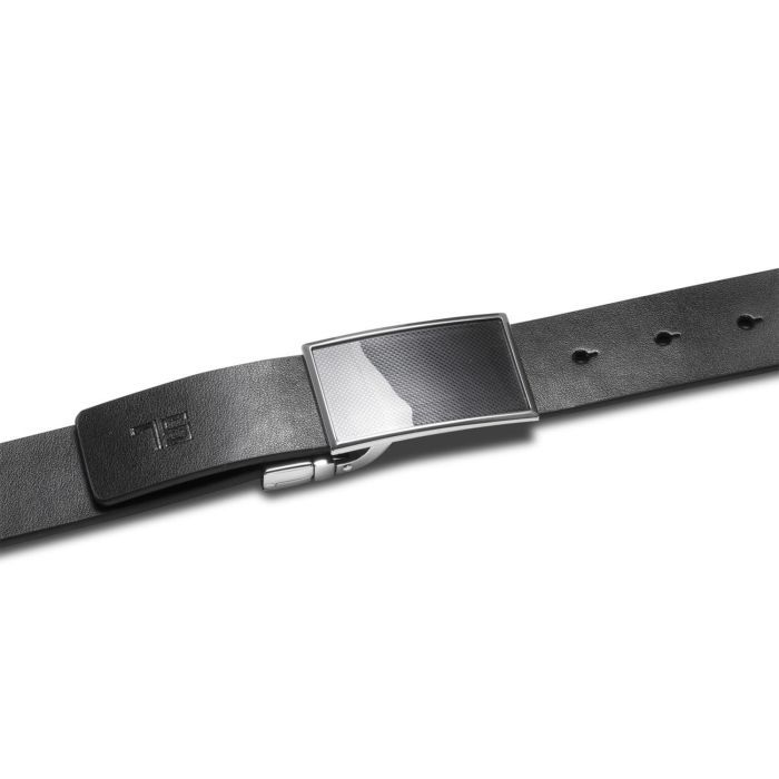 Ремінь Semi Line Чоловічий Шкіряний Black/Blue (DAS303135) зображення 2