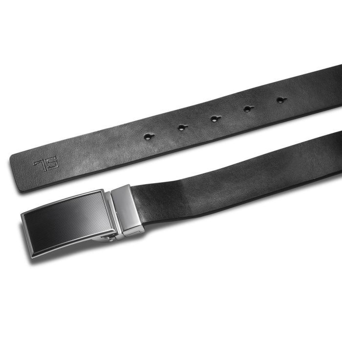 Ремінь Semi Line Чоловічий Шкіряний Black/Blue (DAS303135) зображення 3