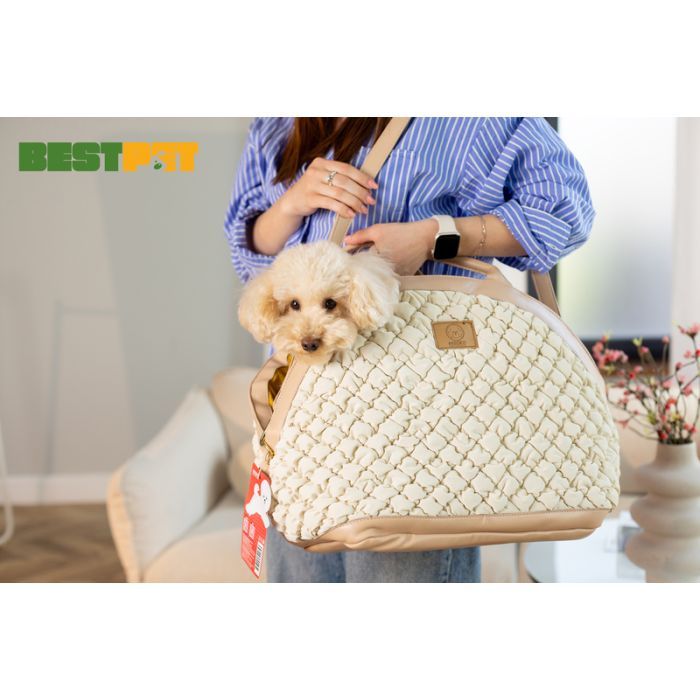 Переноска для тварин MISOKO&CO 40x22x35 см світло-коричнева (YIWUMSK70165) зображення 8