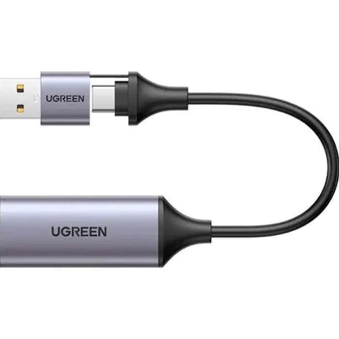 Переходник USB/USB-C to HDMI 4K/60Hz Ugreen (40189) изображение 2