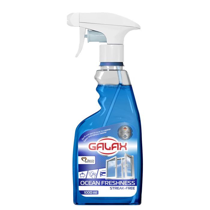 Засіб для миття скла Galax Океанська свіжість 1 л (4823128000815)