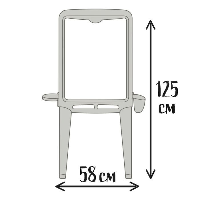 Мольберт Smoby Літери та цифри, з боксами для аксес. та палітрою для фарб (7600410106) изображение 3