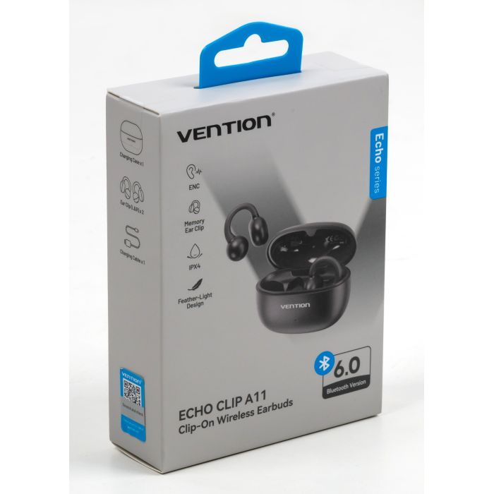 Навушники Vention Echo Clip A11 Black (NBWB0-ID) зображення 7