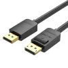 Кабель мультимедийный DisplayPort M to DisplayPort M 1.5m 4K60Hz black Vention (HACBG)
