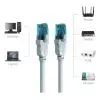 Патч-корд 5м, RJ-45 cat 5e UTP blue Vention (VAP-A10-S500) зображення 2
