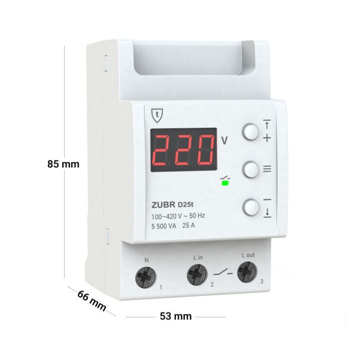 Реле напруги ZUBR D25t (4820120220449) зображення 4
