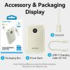 Батарея универсальная VENTION 10000mAh 22,5W Fast Charging, USB-A, 2xUSB-C Beige (FKAN0-C) изображение 3