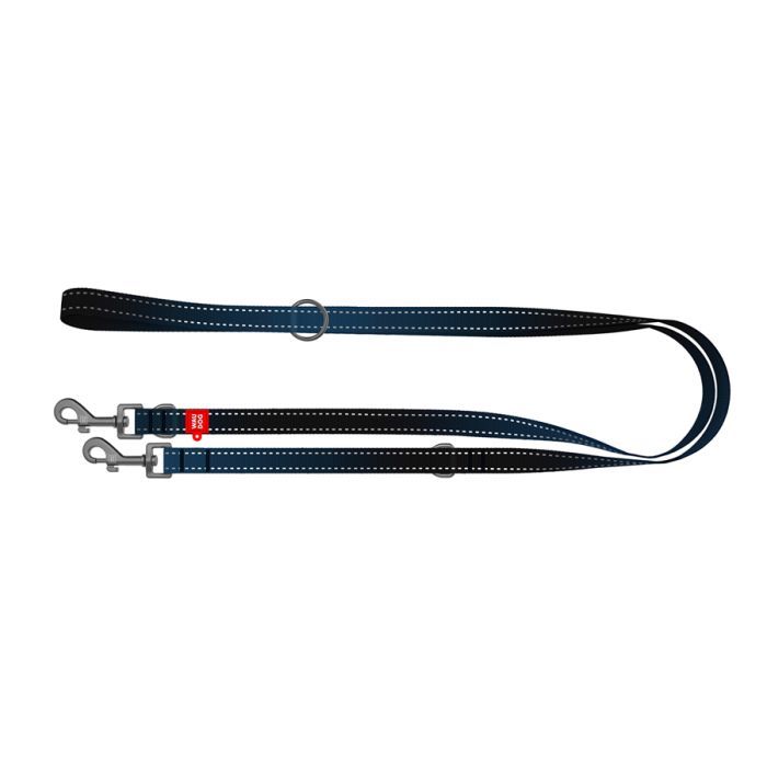 Поводок для собак WAUDOG Nylon Mono светоотражающий М черный (46481) изображение 2