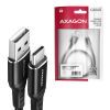 Дата кабель USB 2.0 AM to USB-C 1.5m black AXAGON (BUCM-AM15AB) изображение 2