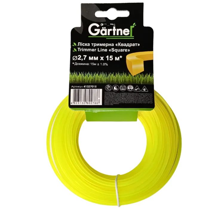 Жилка косильна Gartner "Квадрат" 2,7 мм × 15 м (41327015)