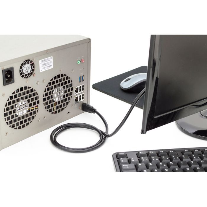 Кабель мультимедийный HDMI M to HDMI M 5.0m 4K60Hz Ethernet black Digitus (DK-330123-050-S) изображение 5