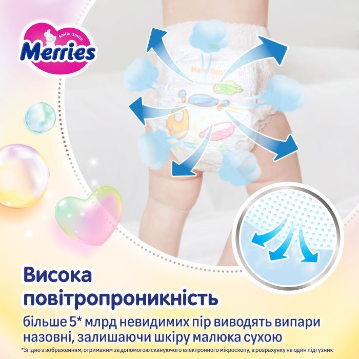 Подгузники Merries Ultra Jumbo Розмір L (9-14 кг) 54 шт (4901301442956) изображение 5