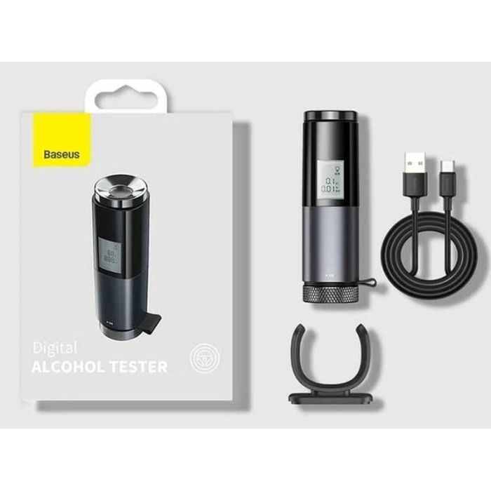Алкотестер Baseus Digital Alcohol Tester Black (CRCX-01) зображення 7