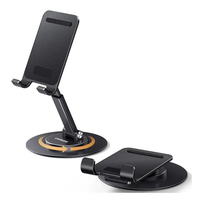 Подставка для планшета и телефона LP805 Swivel & Foldable Multi-Angle Phone Stand Black Ugreen (35152) изображение 2