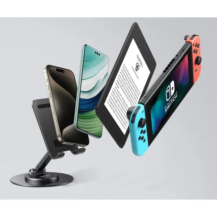Подставка для планшета и телефона LP805 Swivel & Foldable Multi-Angle Phone Stand Black Ugreen (35152) изображение 8