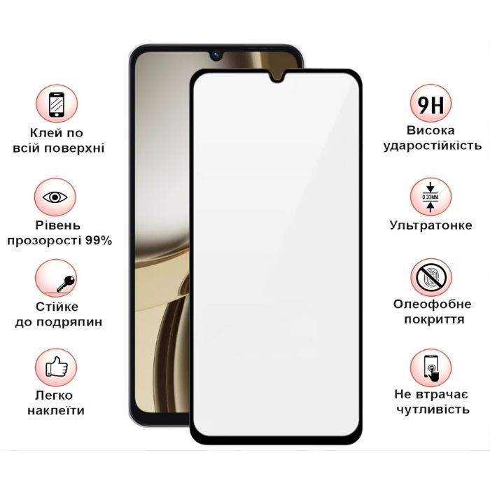 Стекло защитное BeCover Tecno Spark Go 3 (KN3) Black (715166) изображение 4