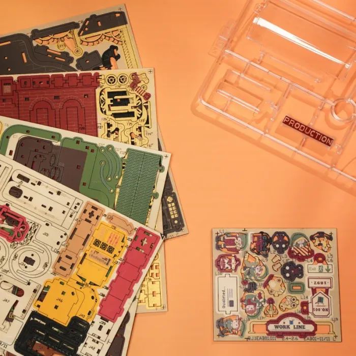 Конструктор Robotime Rokr деревянный 3D Фабрика мечты (EAB01) изображение 4