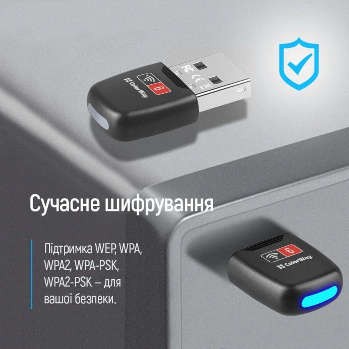 Мережева карта Wi-Fi ColorWay CW-AD-W1 зображення 10