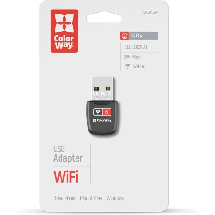Мережева карта Wi-Fi ColorWay CW-AD-W1 зображення 5