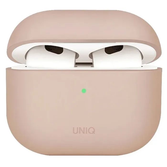Чехол для наушников Uniq Lino AirPods 4 Silicone Ash Grey (8886463691373)
