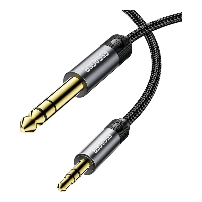 Кабель мультимедійний 3.5mm M to 6.5mm M 1.2m Essager (EYPMM-XL0G-P) зображення 2