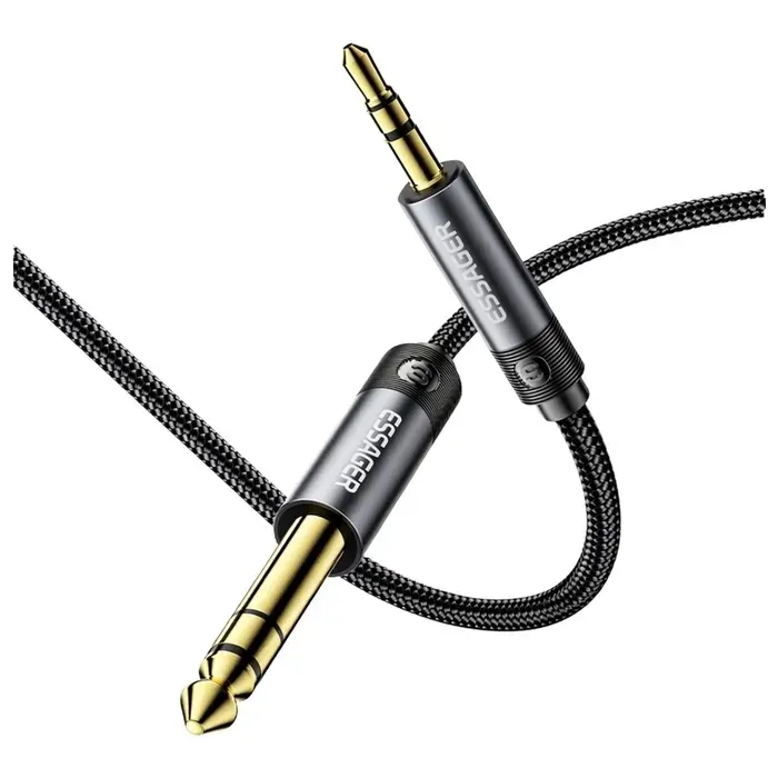 Кабель мультимедійний 3.5mm M to 6.5mm M 1.2m Essager (EYPMM-XL0G-P) зображення 3