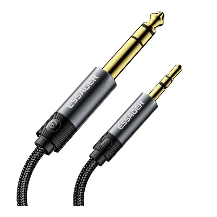 Кабель мультимедійний 3.5mm M to 6.5mm M 1.2m Essager (EYPMM-XL0G-P) зображення 4