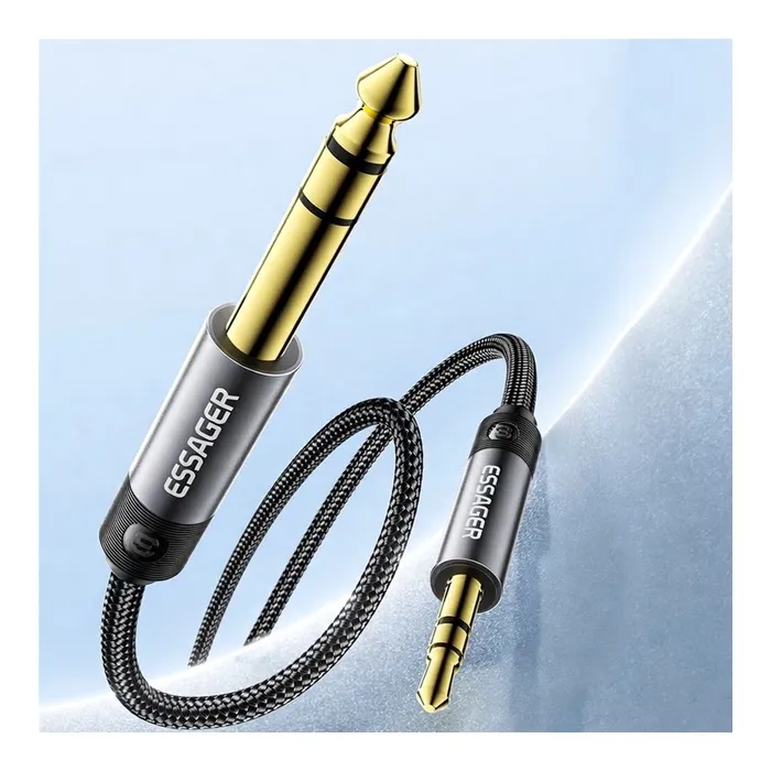 Кабель мультимедійний 3.5mm M to 6.5mm M 1.2m Essager (EYPMM-XL0G-P) зображення 5
