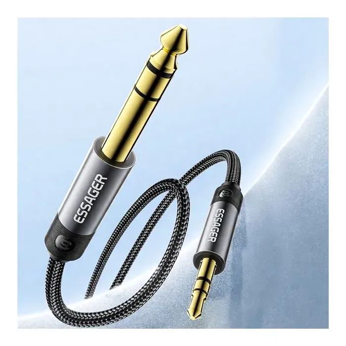 Кабель мультимедійний 3.5mm M to 6.5mm M 1.2m Essager (EYPMM-XL0G-P) зображення 5