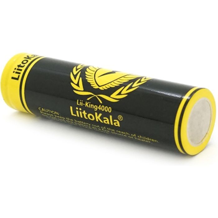 Акумулятор 18650 4000mah (3800-4000mah), 3.7V(2.75-4.2V) Liitokala (King-4000) зображення 2