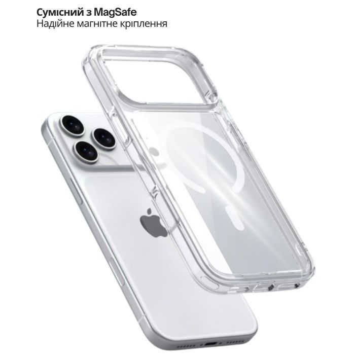 Чохол до мобільного телефона BeCover FIBRA Crystal MagSafe Apple iPhone 17 Pro (715369) зображення 5