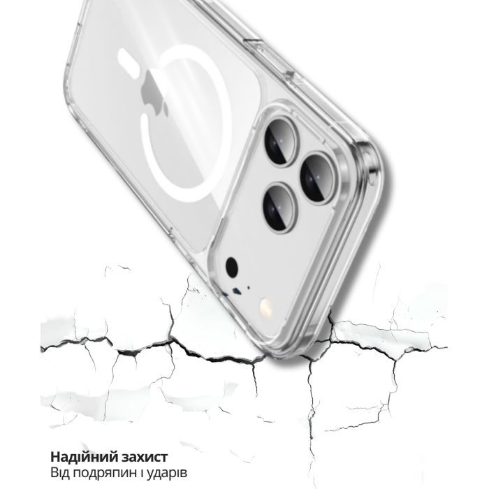 Чохол до мобільного телефона BeCover FIBRA Crystal MagSafe Apple iPhone 17 Pro (715369) зображення 6
