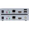 Адаптер HDMI extender 100m UHD 4K/60Hz CAT5E/6 + USB 2.0 Dtech (DT-7051) изображение 3