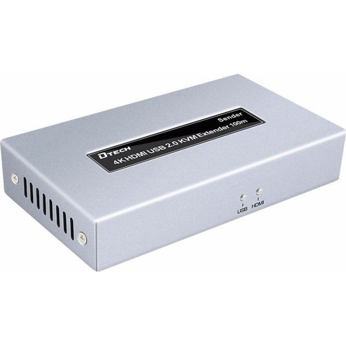 Адаптер HDMI extender 100m UHD 4K/60Hz CAT5E/6 + USB 2.0 Dtech (DT-7051) изображение 4