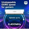 Модуль пам'яті для комп'ютера DDR5 64GB (2x32GB) 6000 MHz Crucial Pro Wite Micron (CP2K32G60C40U5W) зображення 3