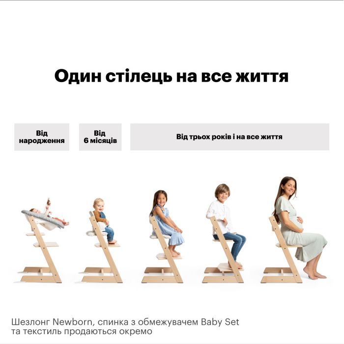 Стульчик для кормления Stokke Tripp Trapp, Heather Mauve лиловый (100141) изображение 6