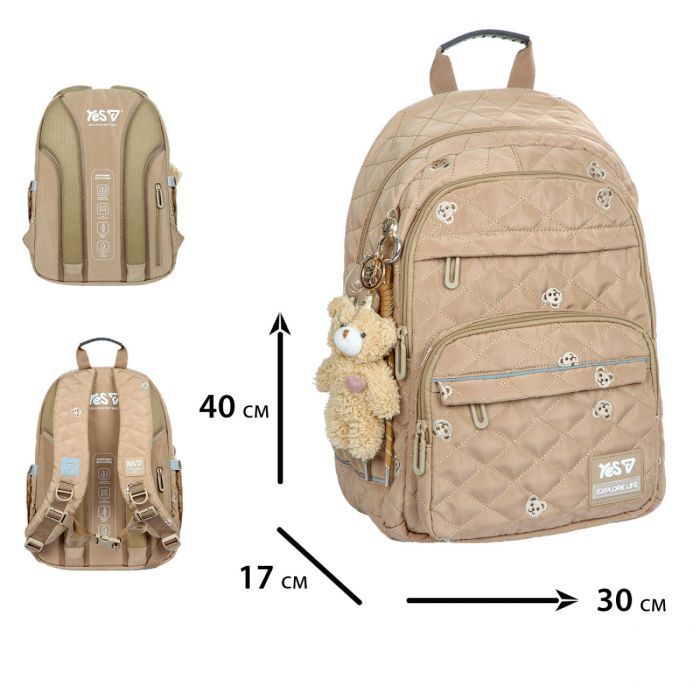 Рюкзак школьный Yes Bear Friend TS-47M (550307) изображение 3