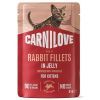 Вологий корм для кішок Carnilove Jelly Rabbit with Marigold 85 г (8595602584741)
