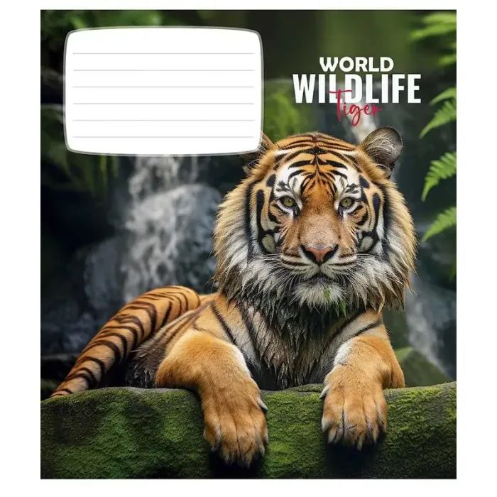 Зошит Школярик Wildlife 12 аркушів клітинка (012-3679K) зображення 4