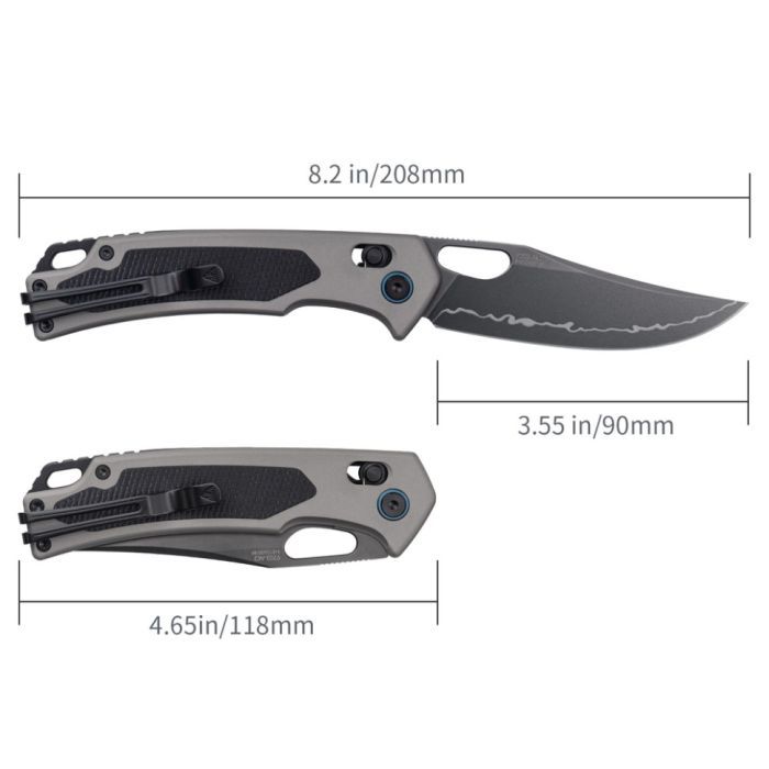 Нож SRM Retriever 9203-AK, Black G10/Aluminium, Black Stonewash (9203-AK2) изображение 7