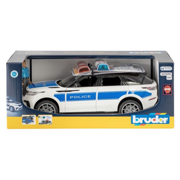 Масштабная модель автомобиля Bruder Полицейский автомобиль Range Rover Velar с фигуркой (02890) изображение 5