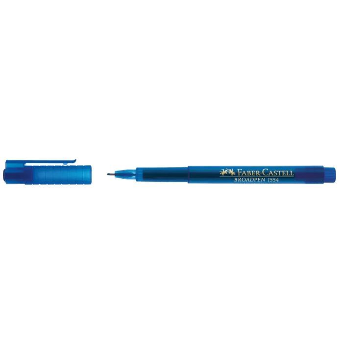 Лайнер Faber-Castell BROADPEN 1554 червоний, 0,8 мм (25785) зображення 2
