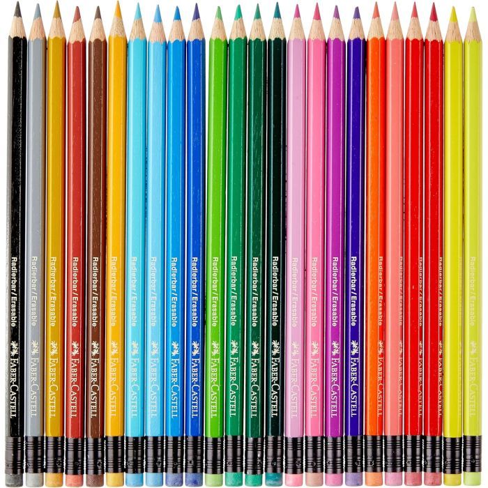 Карандаши цветные Faber-Castell Classic Colours з гумкою 24 кольори (116625) (30295) изображение 3