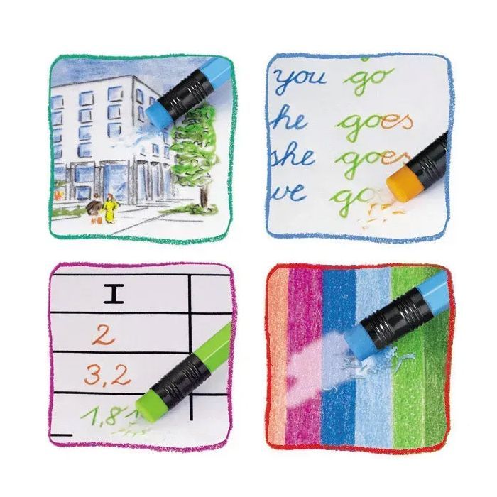 Карандаши цветные Faber-Castell Classic Colours з гумкою 24 кольори (116625) (30295) изображение 7