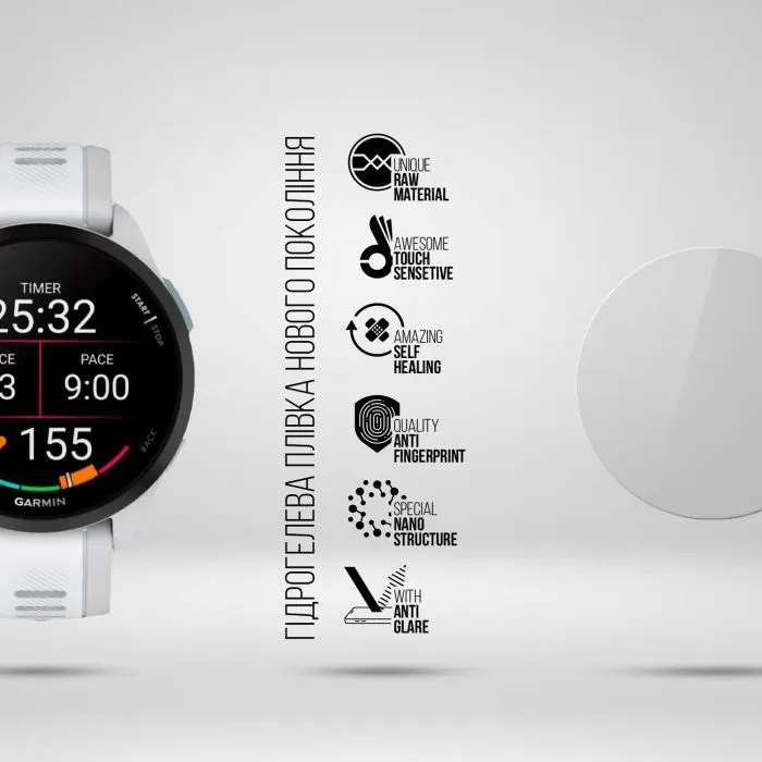 Плівка захисна Armorstandart Matte hydrogel Garmin Forerunner 165 6 pcs (ARM92012) зображення 2