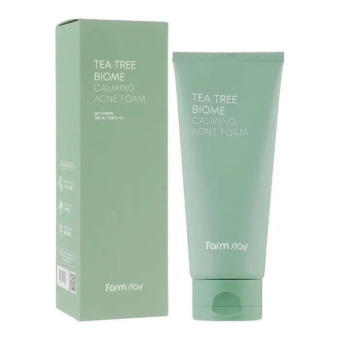 Пенка для умывания FarmStay Tea Tree Biome Calming Acne Foam 180 мл (8809783321898)