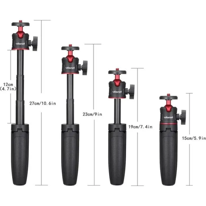Штатив Ulanzi Vijim Mini Portable and Adjustable Desktop Tripod Black (1601) изображение 3