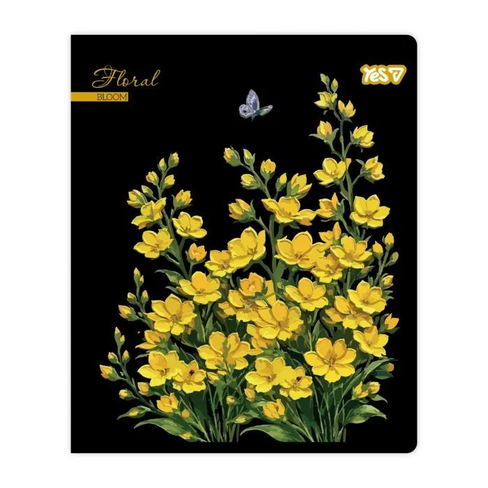 Зошит Yes Floral bloom А5 48 аркушів клітинка (768594) зображення 5